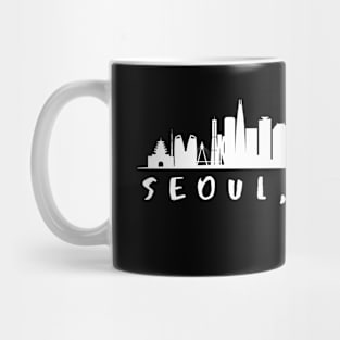 Seoul, Korea - Skyline Mug